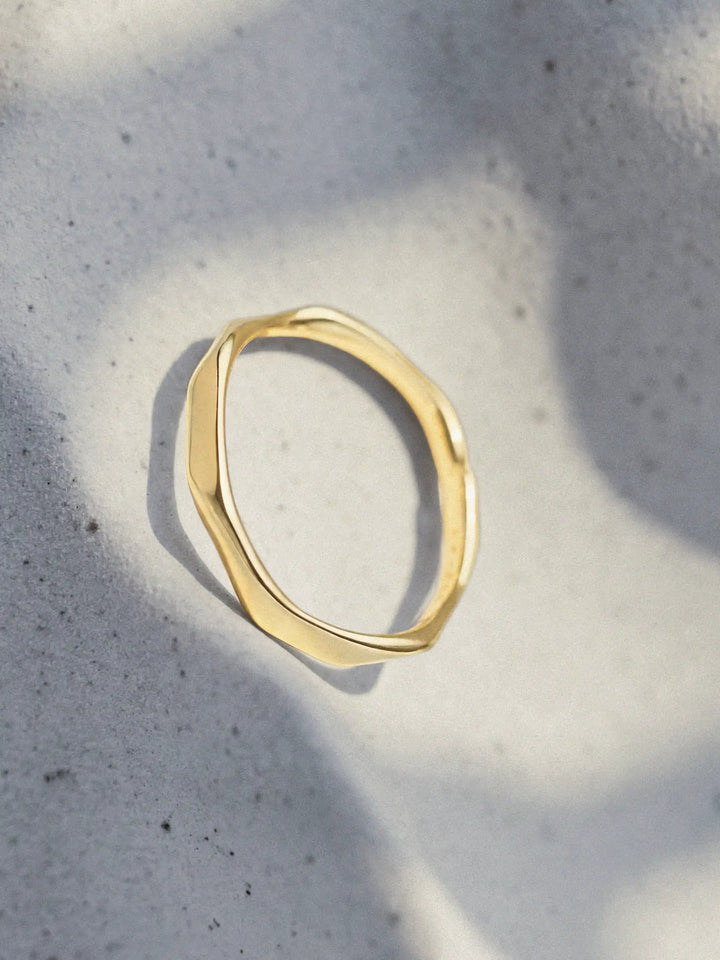 VEER RING IN VERMEIL