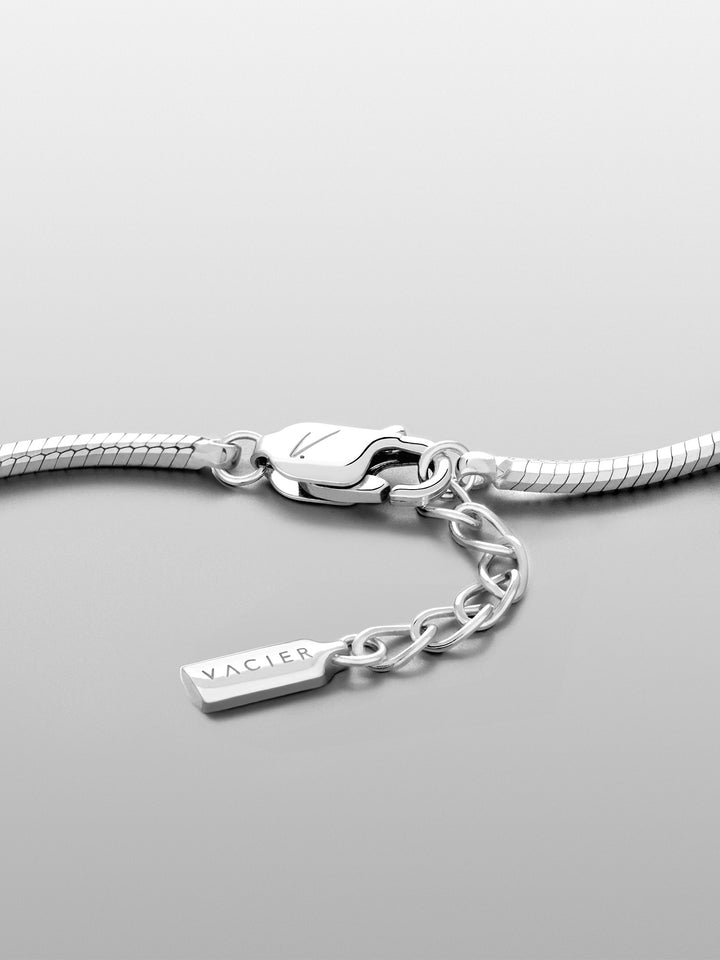 OCTAGON CHAIN BRACELET IN SILVER