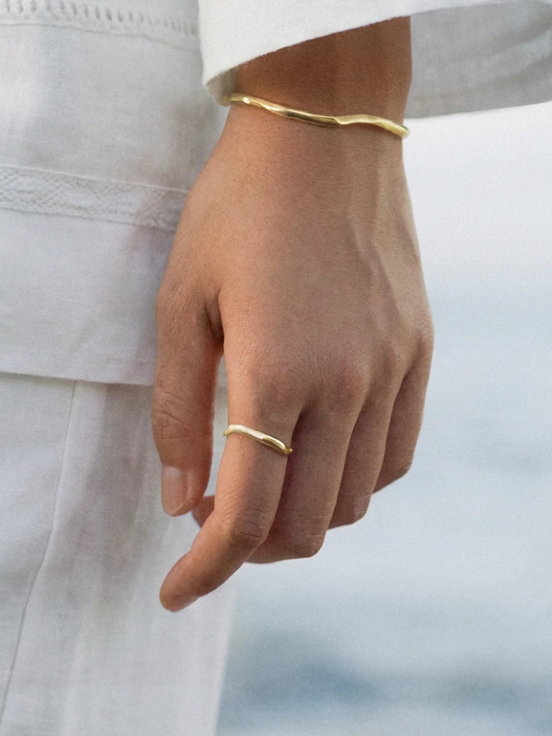 VEER RING IN VERMEIL