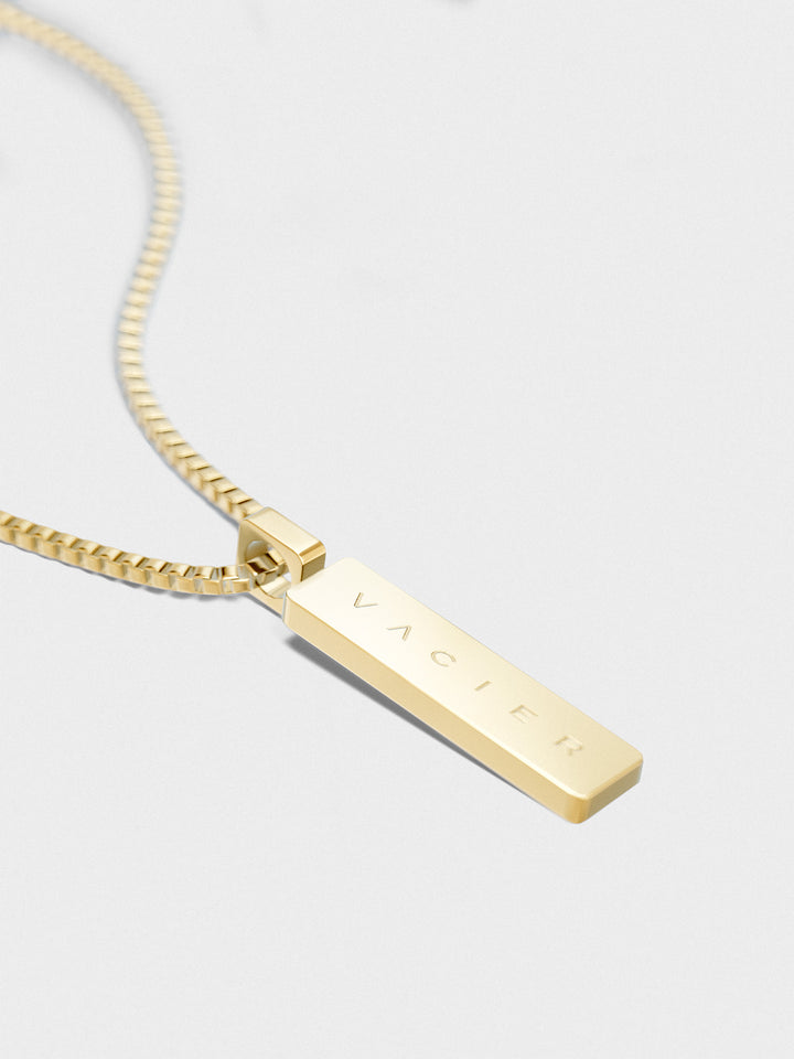 BOX PENDANT NECKLACE