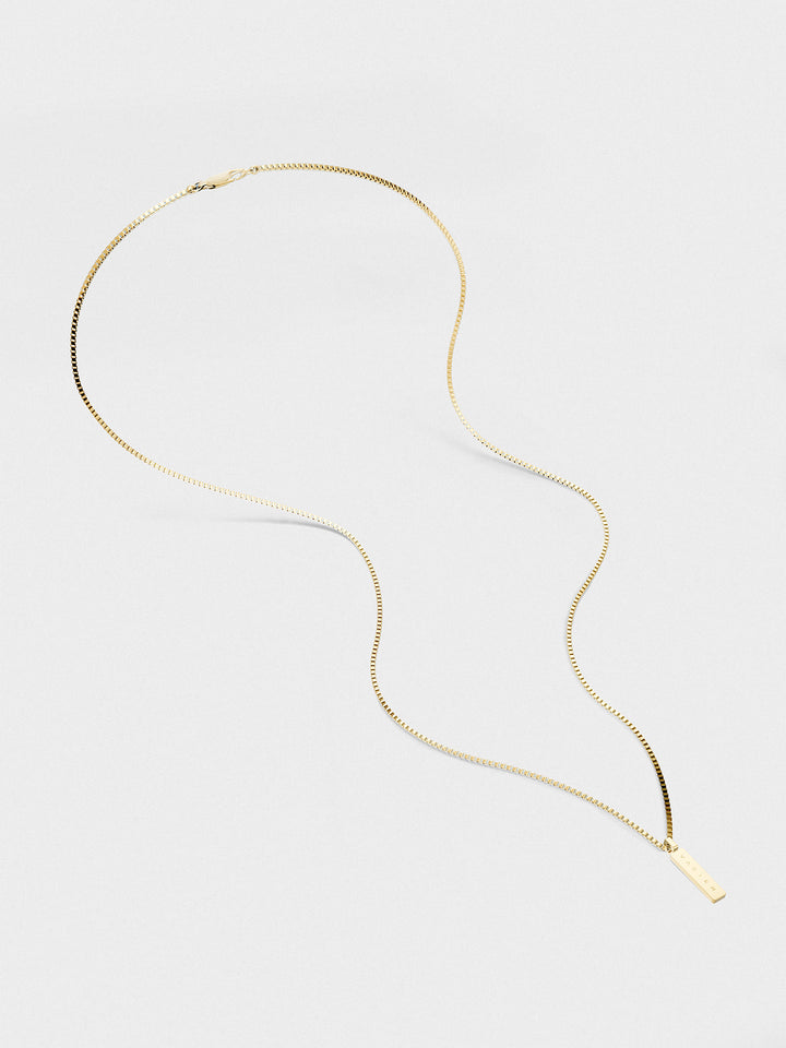 BOX PENDANT NECKLACE