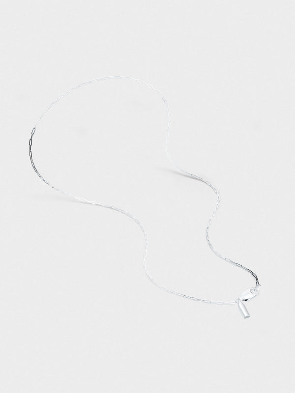 CLIP CHAIN NECKLACE IN SILVER