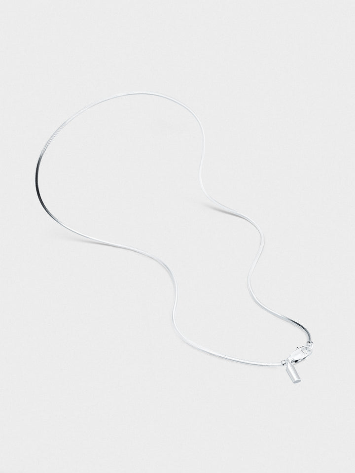 OCTAGON CHAIN NECKLACE IN SILVER