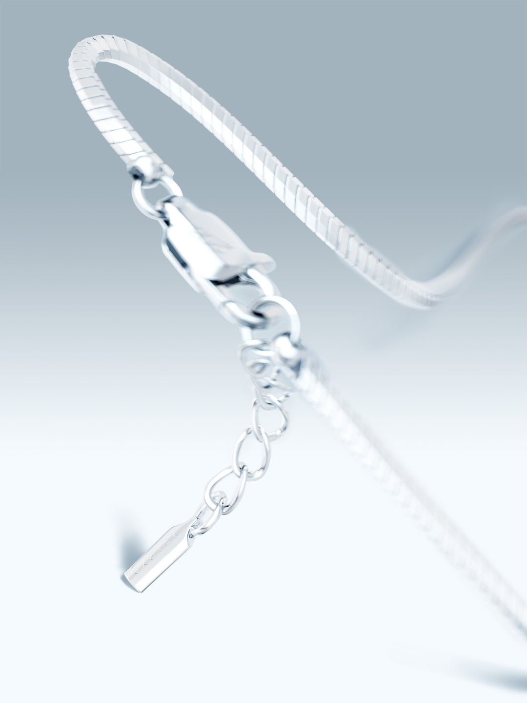 OCTAGON CHAIN BRACELET IN SILVER