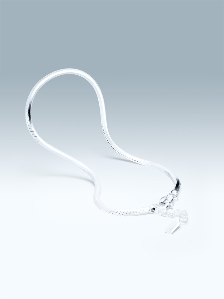 OCTAGON CHAIN BRACELET IN SILVER