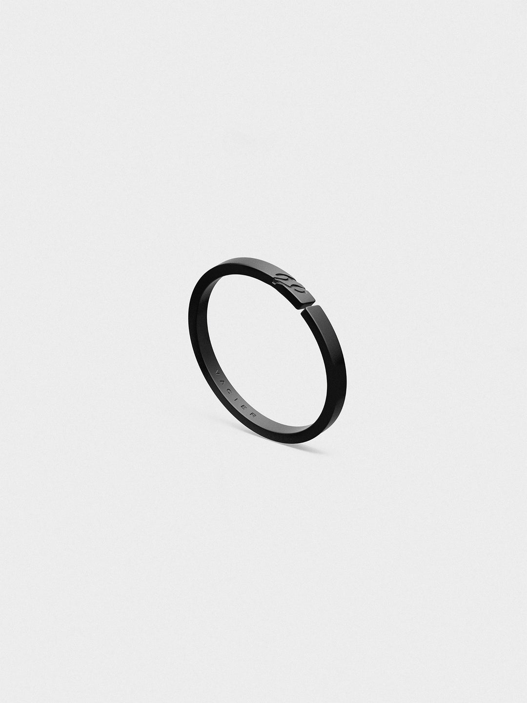 Mens Stackable Rings Men's Stackable Unisize Ring - Silver, Gold or Black Finish – Vacier AU