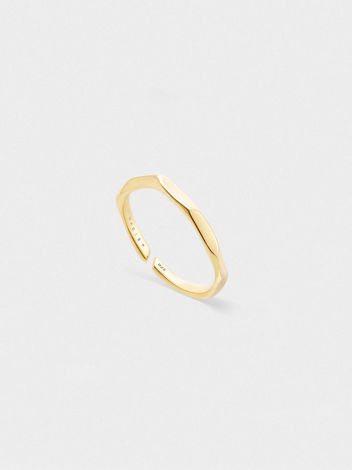 VEER RING IN VERMEIL